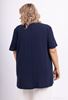 Picture of CURVY GIRL KEYHOLE NECKLINE BLOUSE IN LINEN LIKE FABRIC
